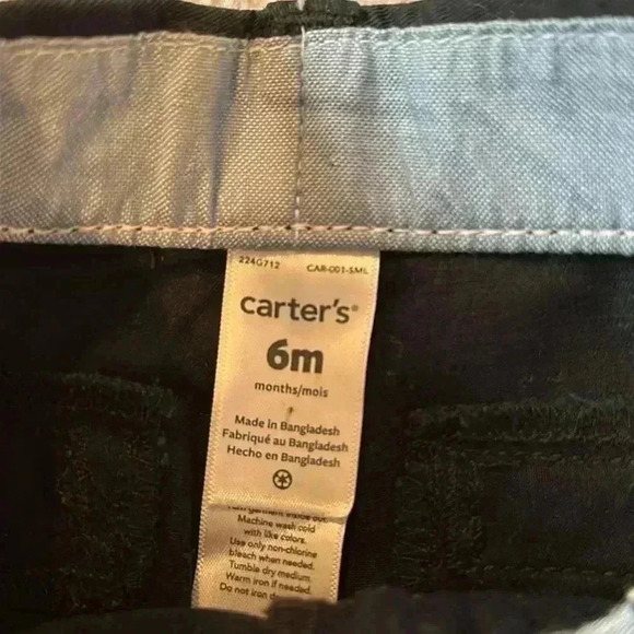 OshKosh B'gosh & Carter's - Sweatshirt and navy pants. Size 6 months - Picture 5 of 6